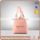 4066-1 Fashion Pink Hand Bag Ladies Saffiano PU School Backpack Custom Backpack Mochila 2016