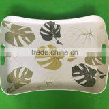 Wholesale High Quality Melamine Plastic Serving Tray With Handle thumbnail-6