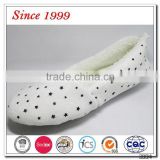 2016 sequin cheap plain white ballerina shoes from shuntian