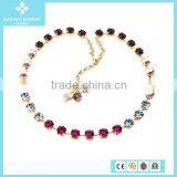 2015 Hot Sales Mix Shine Crystal Cooper Chain Necklace thumbnail-5