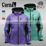 Newest Develop Lady 100% Polyester 2.5 Layer 3*3 Ripstop Waterproof Jacket thumbnail-5