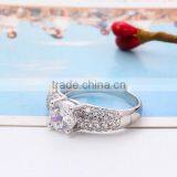 High Quality Real Gold/silver Plated Alloy Diamond Jewelry Wedding Rings thumbnail-6