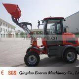 Qingdao Everun 0.8ton Small Front Wheel Loader With Rops & Fops Cabin