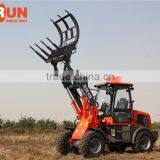 Qingdao Everun New Condition 1.5Ton Small Wheel Loader With Grapple Forks for Sale thumbnail-6
