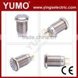 Hot Sale ABS16S-P11-C 8mm 12mm 16mm 19mm 22mm 25mm IP67 Momentary 3-250VDC/AC Metal Push Button Led Push Button Light thumbnail-4