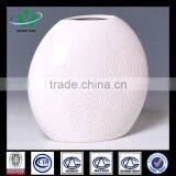 Chinese Artistic Design White Porcelain Vase thumbnail-1