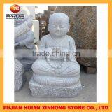 Chinese Granite Stone Little Monk Statue thumbnail-3