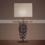 Classic Iron Decorative Lighting Iron Casting Carving Table Lamp thumbnail-1
