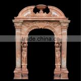 House Marble Arch Shapred Door with Pattern Carving