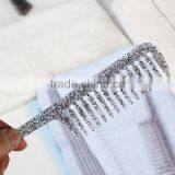 Plastic Morden Hair Comb With Crystals Point Handle thumbnail-3