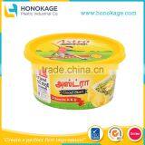 250ml IML Plastic Butter Cups,Food Packaging Container, Dairy Packaging Box With Logo. thumbnail-1