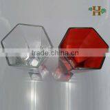 Six-side Polygon Red Flower Vase thumbnail-4