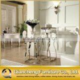 Square Marble Flower Stand Centerpieces Silver Metal for Home thumbnail-2