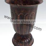 Small Wedding Table Metal Vase / Unique Wedding Table Vases thumbnail-5