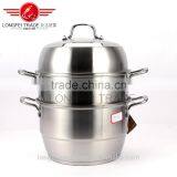 2016 China Top Grade Stainless Steel Steam Pot Food Steam Cooking Pot Set thumbnail-1