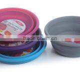 Foldable Basket Fruit Strainer Collapsible Colander With Handle thumbnail-4