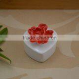 New Style Ceramic Jewel Box & Ceramic Trinket Box With Flower Shape thumbnail-4