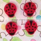 Hot Sell Adorable Embroidered Felt Ladybug Applique Made in China thumbnail-1