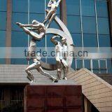 Stainless Steel Modern Art Sculpture Nude Dancing Girl for Sale thumbnail-4