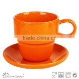 Solid Colour Cup Saucer Cheap High Quality Modern Style for Gift thumbnail-1