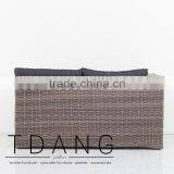 Helena Right Hand Wicker Bench - Vietnam Conversation Furniture thumbnail-5