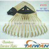 15 Tine Bamboo Rake Garden Rake thumbnail-1