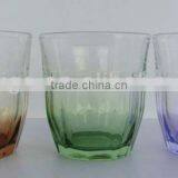 GH270 Glass Drinking Cup With Colorful Spray thumbnail-1