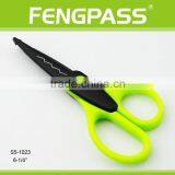 S5-1023 6.25 Inch 2Cr13 Stainless Steel Blade With Colorful Plastic Handle Kids Scissors thumbnail-1