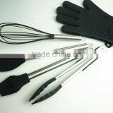 33052 10-pcs Silicone Kitchen Utensil With Stainless Steel Handle thumbnail-3