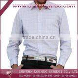 Wrinkle Free Cotton Long Sleeves Plaids French Cuffs Mens Dress Shirts thumbnail-1