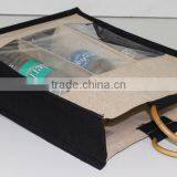 Excellent Quality Low Price Imported Wine Jute Tote Bag thumbnail-4
