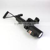 Tactical Professional Hunting 1000 Lumens CREE T6 LED Flashlight With Strobe Light Attached With Red Laser Sight thumbnail-3