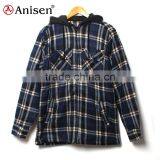 Promotional Stock Lot Apparel Men Fleece Plaids Jacket thumbnail-1