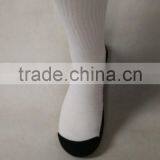 White Blank Polyester Socks With Black Bottom for Sublimation thumbnail-4