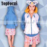 Owl Animal Cotton Hoodies Brand Man Hoody With Ears thumbnail-1