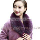 Collar-F11A Women Detachable Collar For Coat Real Fox Fur Collar thumbnail-2
