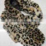 Fashion Faux Neck Leopard Fur Shoulder Shawl for Winter thumbnail-1