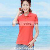 2017 Wholesale Breathable Good Quality Hot-selling New Design Best Choice Slim Fit Polo Shirt Women thumbnail-4