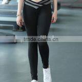 2017 Hot Sale China Women Custom Fashion Plain High Waist Skinny Yoga Leggings thumbnail-4