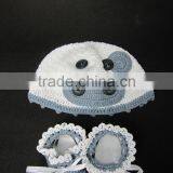 Lovely Crochet Cotton Baby Socks and Hats thumbnail-1
