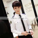 Juqian Cheap Fashion High Class OEM Cotton Man Airline Pilot Uniform Shirt Long Sleeve White Pilot Uniform Shirts Wholesale thumbnail-3