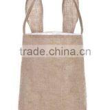 Hot Sale New Design Easter Burlap Bunny Basket Easter Bucket Easter Basket Easter Bag Spring Picnic Basket thumbnail-2