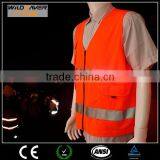 Led Strip Red Safety Vest Fishing Wear Warning Dark Night thumbnail-6