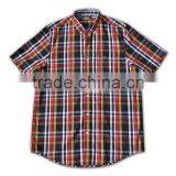 2015 Hot Sell Wholesale High Quality Red and Black Color Flannel Shirts Men thumbnail-5