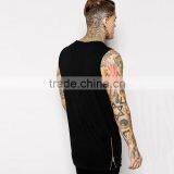 OEM Summer Wholesale Black Polyester Fashion Athletic Men Tank Top, Fitness Tank Top thumbnail-2