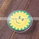 Cute Desigh Sunflower Pattern Round ID Card Holders thumbnail-1