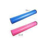 Leather Yoga Foam Roller , Blue Red EVA Yoga Pillar For Pilates With ODM OEM