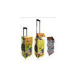 Colorful Paper Cardboard Trolley Case 2 Pulleys For Books Display thumbnail-1