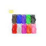 Colorful Silicone Cell Phone Protective Cases , Slipper iPhone 5S cover