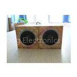 Foldable Cardboard Cube Mini Computer Speakers , Notebook Passive Computer Speakers
